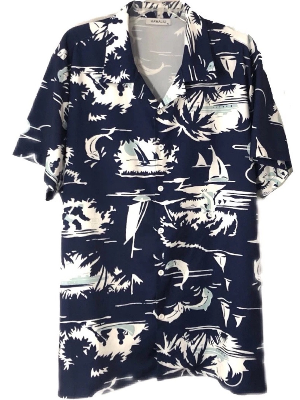 Hawaiian Sail Tropical Button-Up Shirt